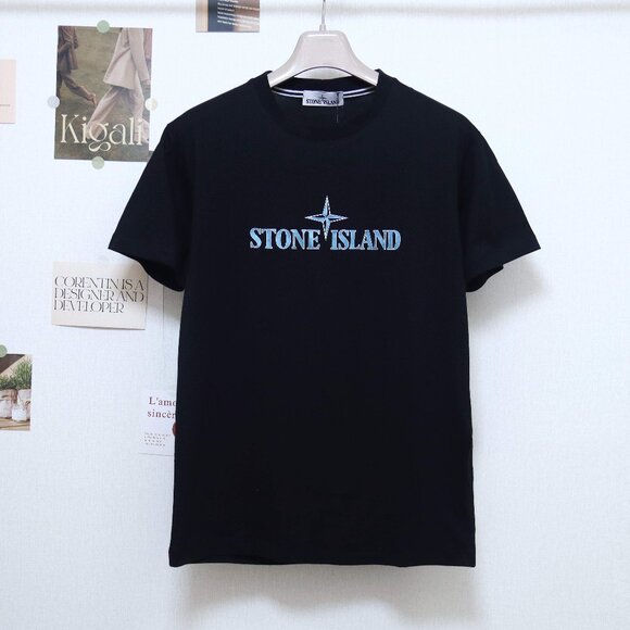 Stone Island lettering logo print short sleeves Size L